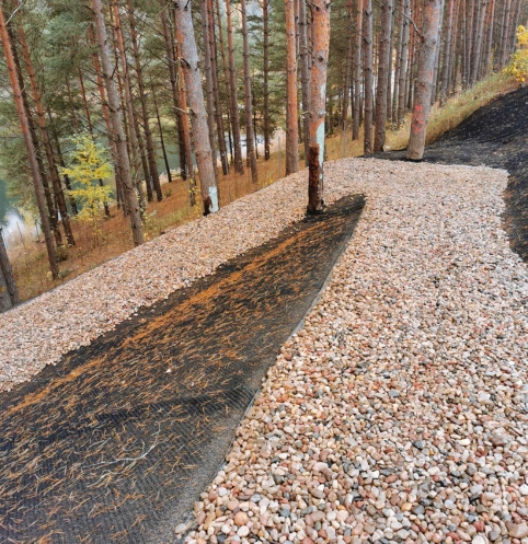ścieżka na skalniaku Białystok